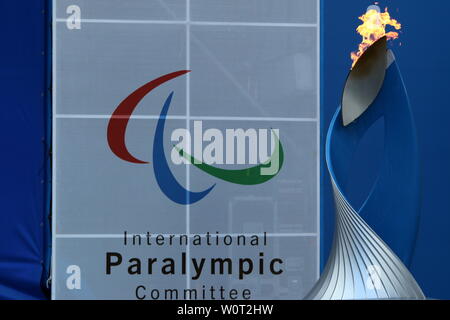 Siegerehrung Rosa Khutor Sci Alpino 6. Tag Sotschi Paralimpiadi Paralimpiadi Sotschi 2014 / Giochi Paralimpici Invernali Sochi 2014 Foto Stock