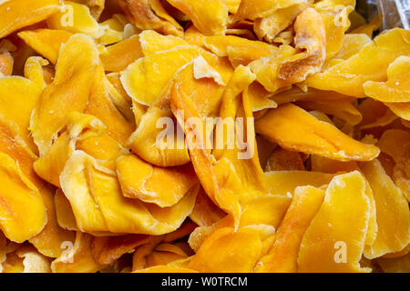 Giallo dolce essiccato gustosa Thailandia mango Foto Stock