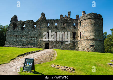 Balvenie Castle, Dufftown, murene, Scozia. Foto Stock