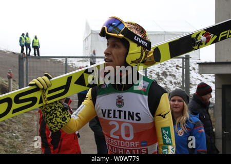 Noriaki Kasai (Giappone / JAP), Qualifikation Vierschanzentournee Oberstdorf 18-19 Foto Stock