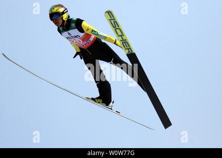 Noriaki Kasai (Giappone / JAP), Qualifikation Vierschanzentournee Oberstdorf 18-19 Foto Stock