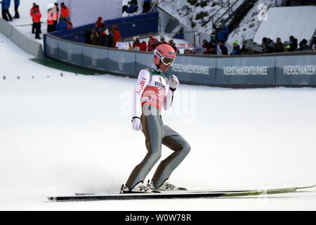 Severin Freund (WSV Rastbüchl DJK) in der Qualifikation Vierschanzentournee Oberstdorf 18-19 Foto Stock