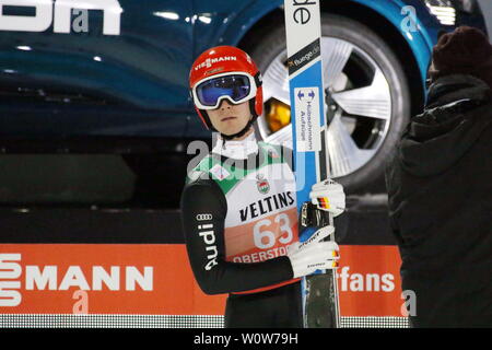 Stephan Leyhe (SC Willingen) bei der Qualifikation Vierschanzentournee Oberstdorf 18-19 Foto Stock