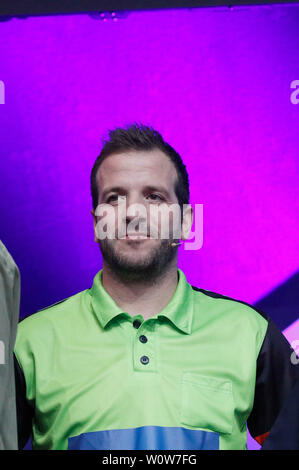 Rafael van der Vaart il Finisher, ProSieben Promi-Darts-WM 2019, Maritim Hotel Köln, 05.01.2019 Foto Stock