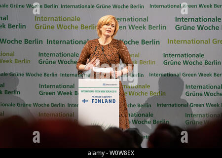 IGW 2019 - Cerimonia di apertura della International Green Week Berlin 2019 - Julia Klöckner, Bundeslandwirtschaftsministerin Foto Stock