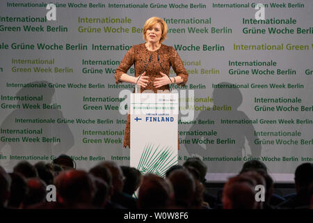 IGW 2019 - Cerimonia di apertura della International Green Week Berlin 2019 - Julia Klöckner, Bundeslandwirtschaftsministerin Foto Stock