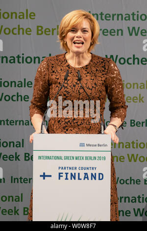 IGW 2019 - Cerimonia di apertura della International Green Week Berlin 2019 - Julia Klöckner, Bundeslandwirtschaftsministerin Foto Stock