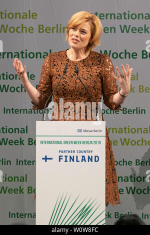 IGW 2019 - Cerimonia di apertura della International Green Week Berlin 2019 - Julia Klöckner, Bundeslandwirtschaftsministerin Foto Stock