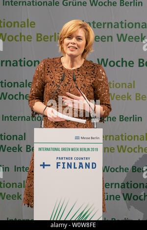 IGW 2019 - Cerimonia di apertura della International Green Week Berlin 2019 - Julia Klöckner, Bundeslandwirtschaftsministerin Foto Stock