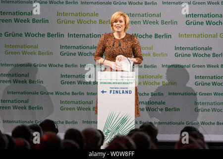 IGW 2019 - Cerimonia di apertura della International Green Week Berlin 2019 - Julia Klöckner, Bundeslandwirtschaftsministerin Foto Stock