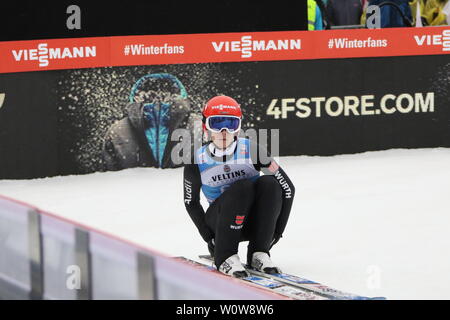 Stephan Leyhe (SC Willingen) bei der Qualifikation Neujahrsskispringen GAP 2019 Foto Stock