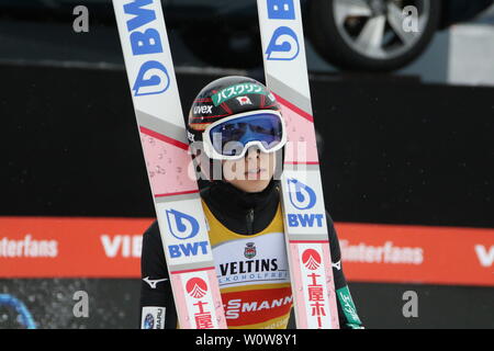 Ryoyu Kobayashi (Giappone /JAP) in der Qualifikation Neujahrsskispringen GAP 2019 Foto Stock