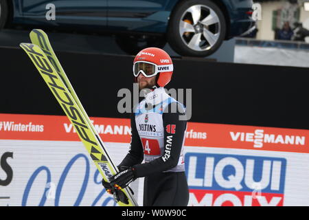 Markus Eisenbichler (TSV Siegsdorf) beim Neujahrsskispringen Vierschanzentournee GAP 2019 Foto Stock