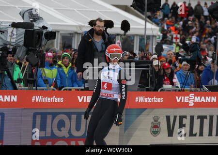 Markus Eisenbichler (TSV Siegsdorf) beim Neujahrsskispringen Vierschanzentournee GAP 2019 Foto Stock