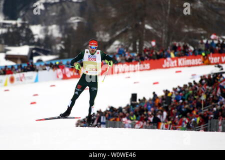 Fabian Riessle (SZ Breitnau /Deutschland) beim Teamsprint Combinata Nordica Nordische FIS SKI-WM 2019 in Seefeld Foto Stock