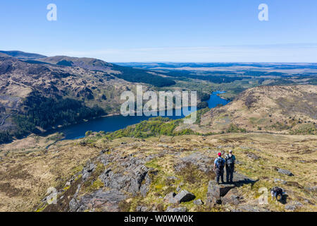 Loch Trool da Buchan Hill, Galloway colline, Dufmries & Galloway, Scozia Foto Stock