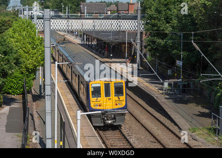 Rainhill stazione. Dove il Rainhill esperimenti sono stati eseguiti in ottobre 1829 Foto Stock