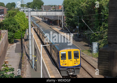 Rainhill stazione. Dove il Rainhill esperimenti sono stati eseguiti in ottobre 1829 Foto Stock