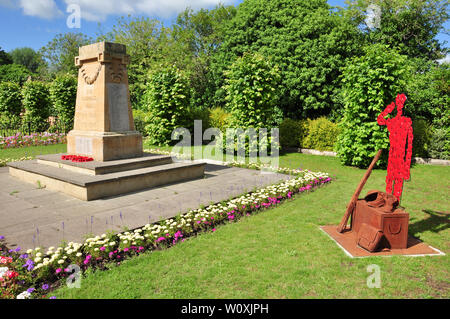 War Memorial, St Neots, Cambridgeshire, England, Regno Unito Foto Stock