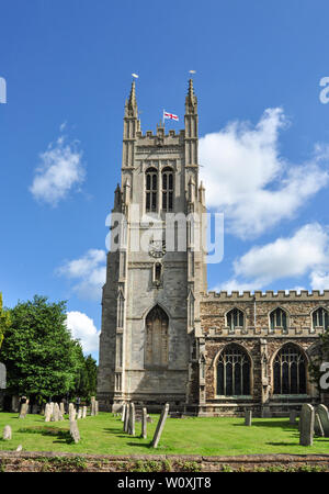 Santa Maria Vergine Chiesa Parrocchiale, St Neots, Cambridgeshire, England, Regno Unito Foto Stock