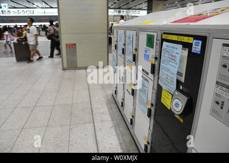 Tokyo, Giappone. Il 28 giugno, 2019. Cooperazione di polizia e un elevato livello di sicurezza potrebbe essere visto di Osaka in Giappone durante la visita dei presidenti, primi ministri e altri alti dirigenti provenienti da tutto il mondo, che si sono riuniti per il vertice annuale del gruppo del G20 il 28 giugno 2019. Foto di: Ramiro Agustin Vargas Tabares Credito: Ramiro Agustin Vargas Tabares/ZUMA filo/Alamy Live News Foto Stock