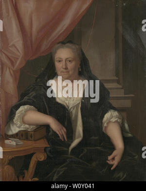 Ritratto di Maria van Citters (1684-1752), moglie di Caspar Adriaen Parduyn. Dijk, Philip van Foto Stock