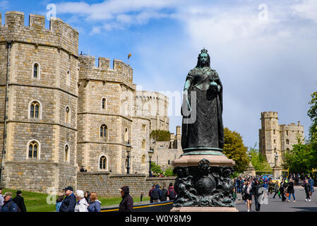 Il Castello di Windsor a Windsor, Regno Unito Foto Stock