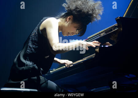 Pianista Jazz Hiromi Uehara Foto Stock