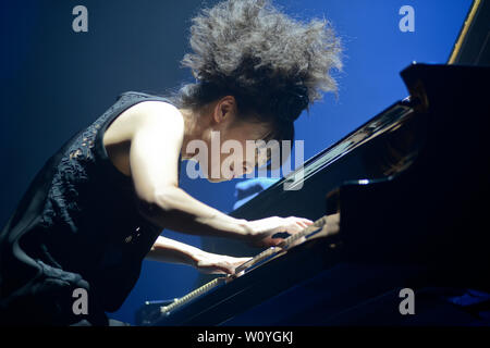 Pianista Jazz Hiromi Uehara Foto Stock