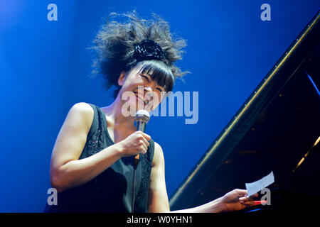 Pianista Jazz Hiromi Uehara Foto Stock