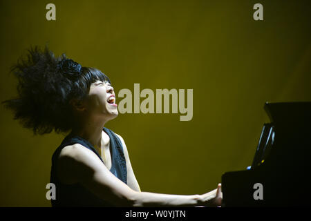 Pianista Jazz Hiromi Uehara Foto Stock