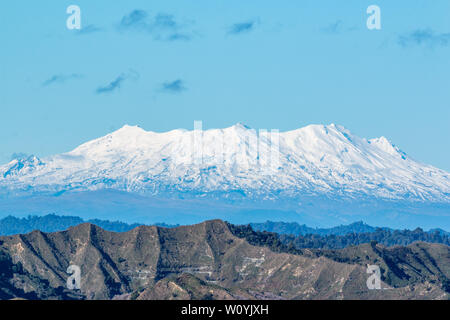 Mt Ruapehu dal mondo dimenticato autostrada Foto Stock