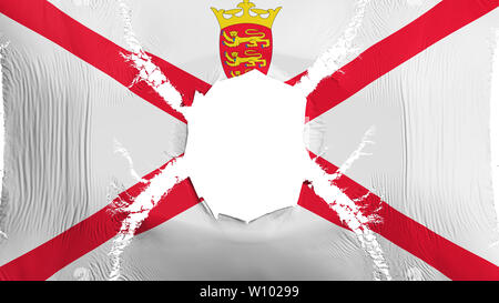 Jersey bandiera con un foro Foto Stock