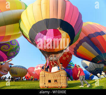 Chiang Rai, Thailandia - Feb 14 2019 : Annuale Internazionale di Balloon Festival nel parco signha Foto Stock