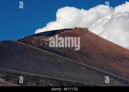 Crateri Silvestri (eruzione dell'anno 1892), il monte Etna in Sicilia Isola, Catania, Italia (Sicilia, Italia) Foto Stock