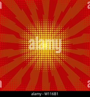 Esplodere Flash, Cartoon esplosione, Spazio effetto raffica, fumetti bomba, Star esplosione Illustrazione Vettoriale