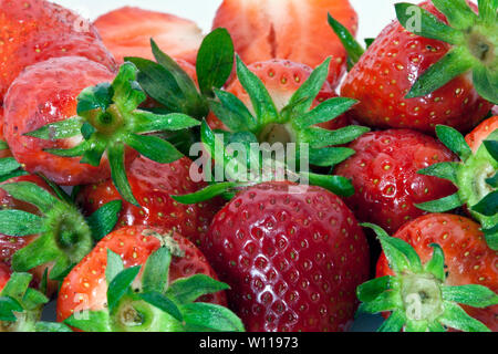 Fragole e Datouli Foto Stock