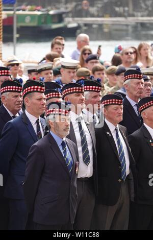 Liverpool, Regno Unito, 29 giugno 2019. I veterani e i membri delle forze armate britanniche commemorare il 2019 Forze Armate giorno. Credito: Ken Biggs/Alamy Live News. Foto Stock