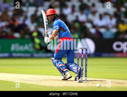 In Afghanistan del Rahmat Shah durante l'ICC Cricket World Cup group stage corrispondono a Headingley, Leeds. Foto Stock