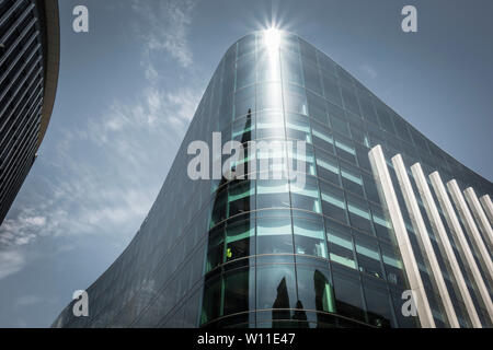 Goldman Sachs' Plumtree Tribunale europeo headquarters building a scalpellatore Street, City of London, Regno Unito Foto Stock