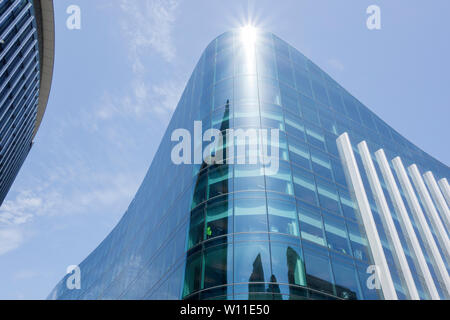 Goldman Sachs' Plumtree Tribunale europeo headquarters building a scalpellatore Street, City of London, Regno Unito Foto Stock