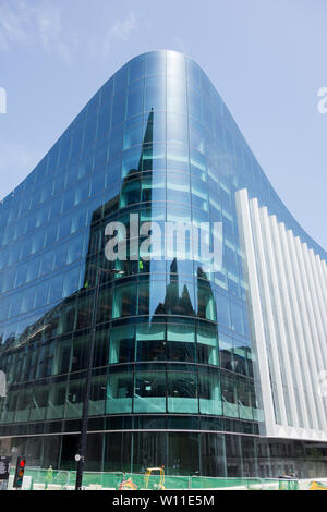 Goldman Sachs' Plumtree Tribunale europeo headquarters building a scalpellatore Street, City of London, Regno Unito Foto Stock