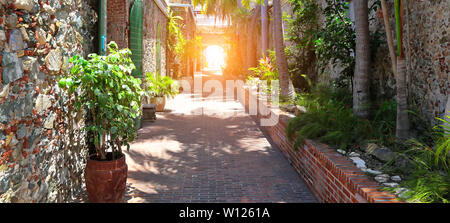 Scenic Charlotte Amalie il centro storico e il quartiere dello shopping Foto Stock