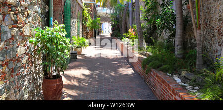 Scenic Charlotte Amalie il centro storico e il quartiere dello shopping Foto Stock