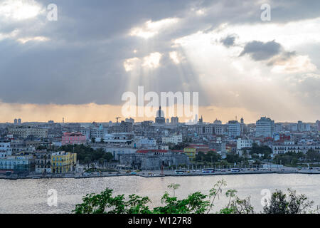 Vista panoramica di l'Avana, Cuba. Foto Stock