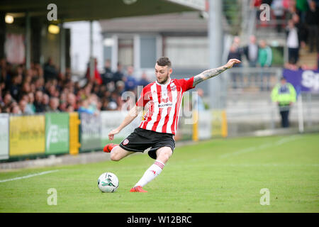 JAMIE MCDONAGH (Derry City FC) durante la SSE Airtricity league fixture tra Cork City FC & Derry City FC a Turners Cross 28/06/2019 Foto Stock