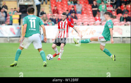 JAMIE MCDONAGH (Derry City FC) durante la SSE Airtricity league fixture tra Cork City FC & Derry City FC a Turners Cross 28/06/2019 Foto Stock