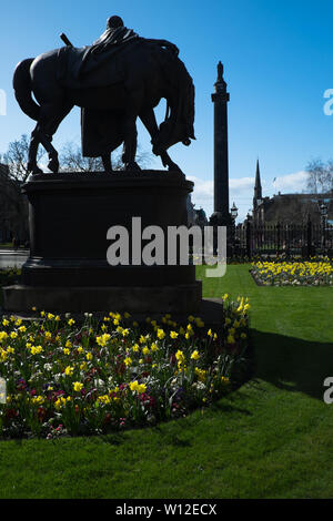 Statua di bronzo di Edimburgo Foto Stock