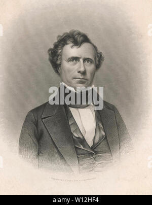 FRANKLIN PIERCE (1804-1869) xiv Presidente degli Stati Uniti Foto Stock