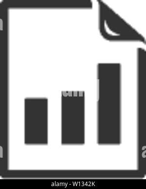 Grafico a barre in colore singolo. Business meeting di presentazione dei dati di crescita delle finanze Illustrazione Vettoriale